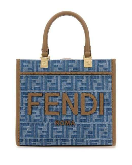 Fêndï  Women's Blue "Sunshine" Hand Bag