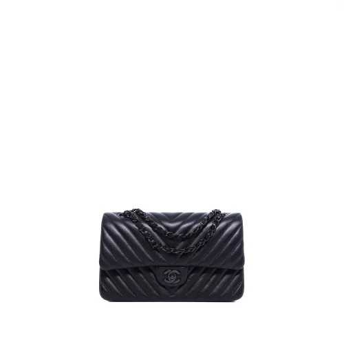 Ch@nel Sac porté épaule Timeless 25 Full black Chanel Noir