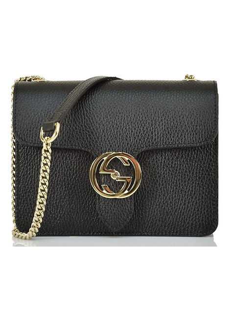 GG Sac à main Interlocking  Noir,
