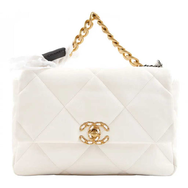 Ch@nel Sac à main Chanel 19 Très bon état, Blanc
