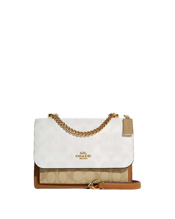 Co@ch Sac à Bandoulière Klare En Toile Signature Bloquée