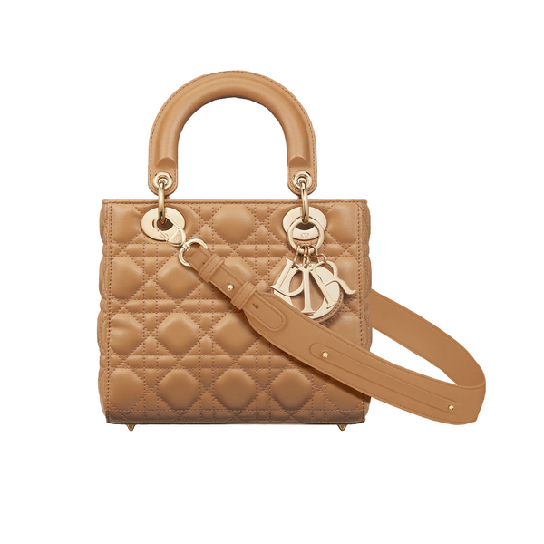 Sac Ladÿ Diôr My ABCDior Small d'agneau Cannage couleur Light Gold