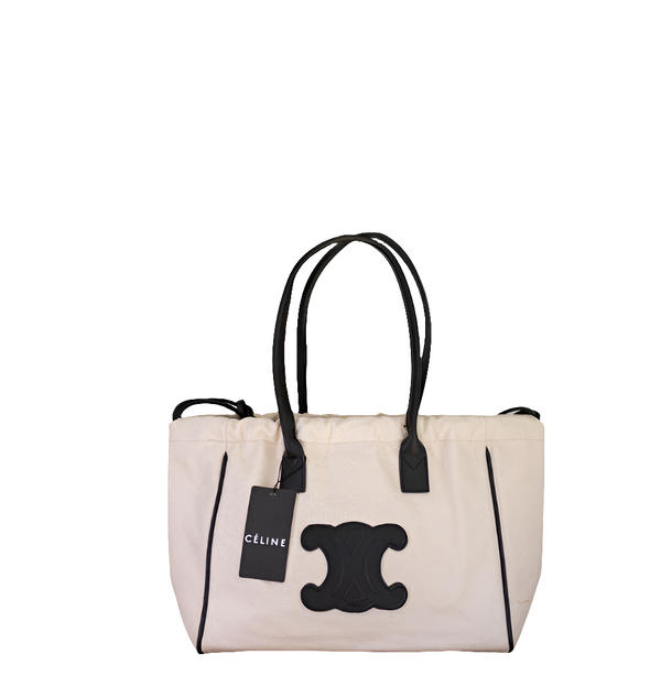 Cêlinë 2024Canvas Tote Bag for Women, Color Matching Commuter Shoulder Bag