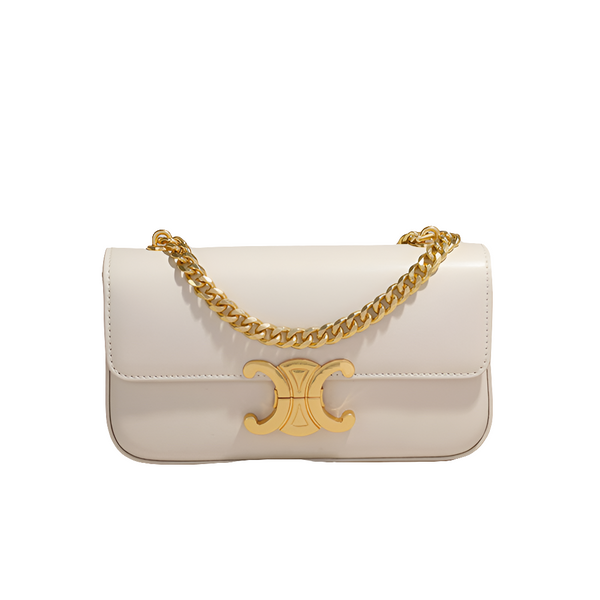 Cêlinë  Sac bandoulière Triomphe chain, Blanc
