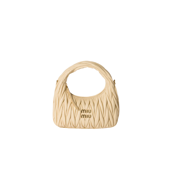 MIÛ MIÜ Sac hobo Wander nappa matelassé
