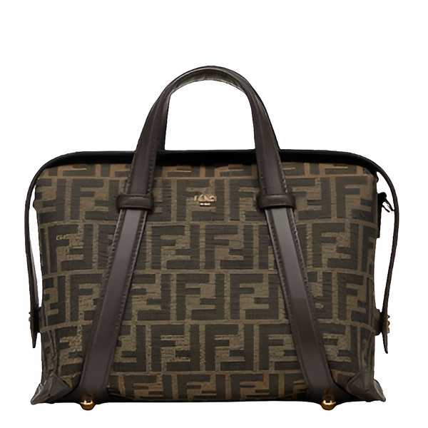 Fêndï  FF Jacquard Medium Boston Bag