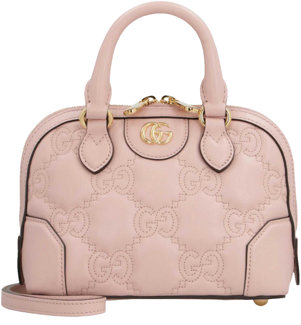 GG Logo Plaque Quilted Shoulder Bag