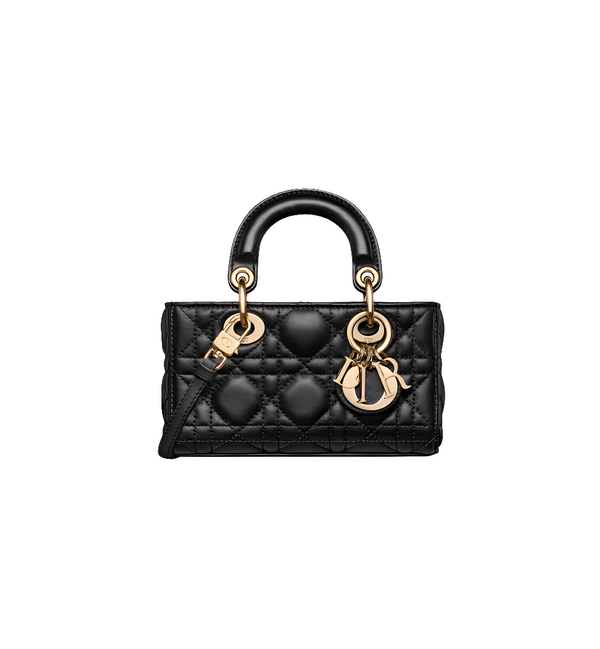 Ladÿ D-Joy Micro Bag Black Cannage Lambskin