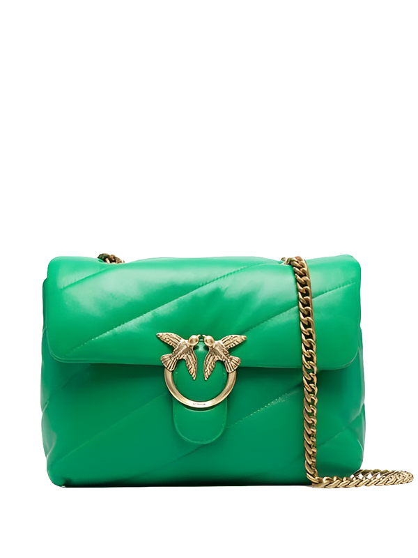 Pïnkô Classic Love Puff Shoulder Bag - Green | Editorialist