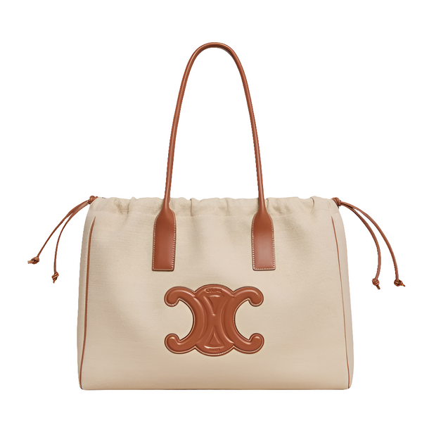 Cêlinë 2024Canvas Tote Bag for Women, Color Matching Commuter Shoulder Bag