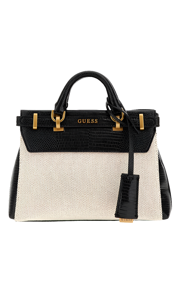 Gûess SESTRI EFFET NOIX DE COCO - Sac à main - Multicolore noir