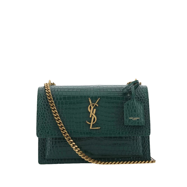 S@int L@urent Sunset Monogram Medium (Menthe foncée)