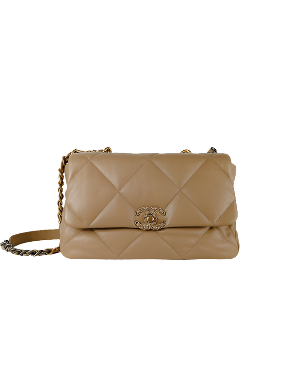 Ch@nel Sac à main Chanel 19  Camel