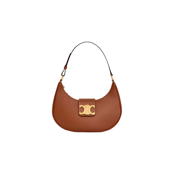 SAC AVA TRIOMPHE EN CUIR MOYEN MODELE VEAU LISSE Marron