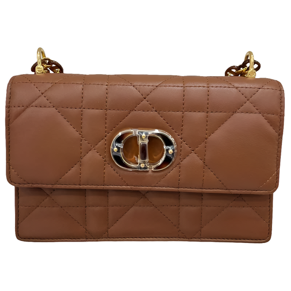 Miss Diôr Caro Borsa A Spalla Pelle Marrone