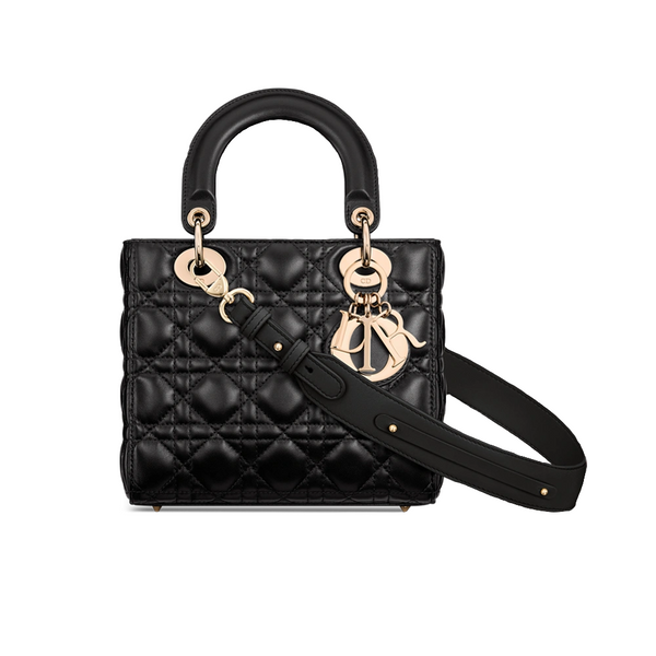Sac Ladÿ Diôr My ABCDior Small d'agneau Cannage noir