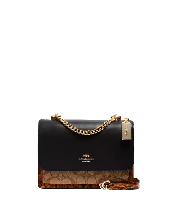 Co@ch Porté-croisé Klare en toile signature à contraste de couleur