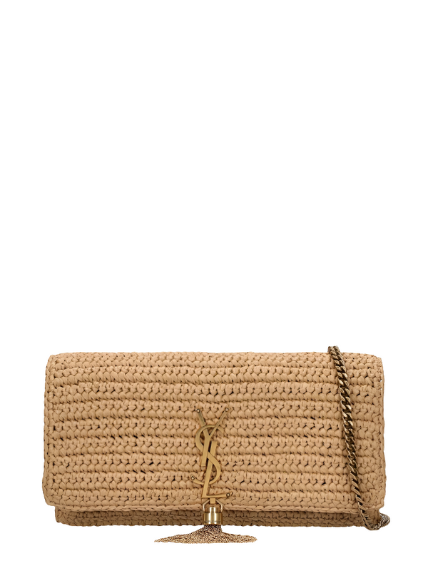 S@INT LAURENT - Kate 99 Raffia Bag W/ Tassel