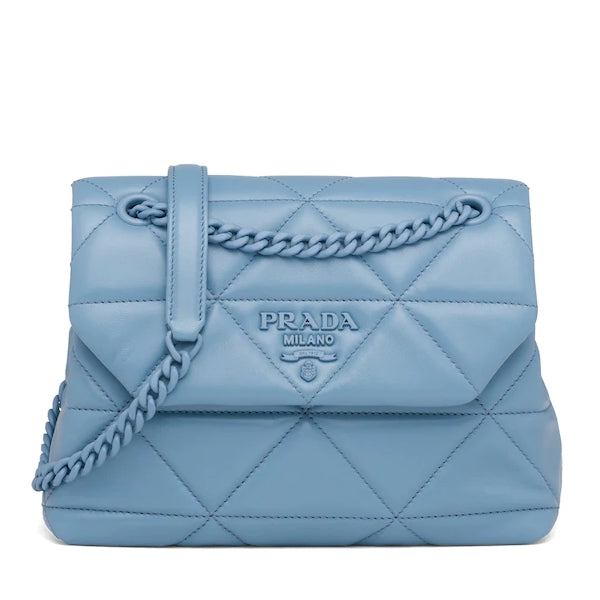 Pr@da Spectrum Small Bag In Sky Blue Nappa Leather